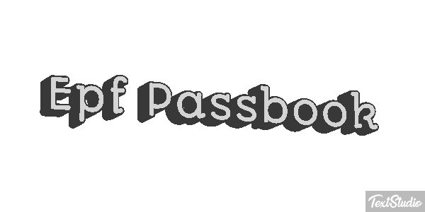 Epf Passbook Efekt tekstowy