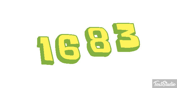 1683 Text effect