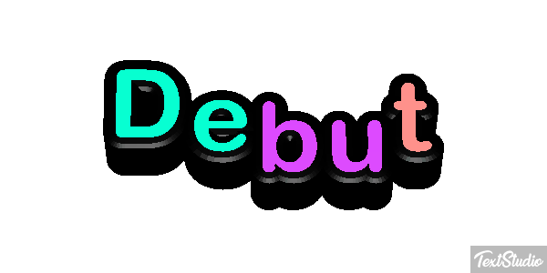Début Текстовый эффект