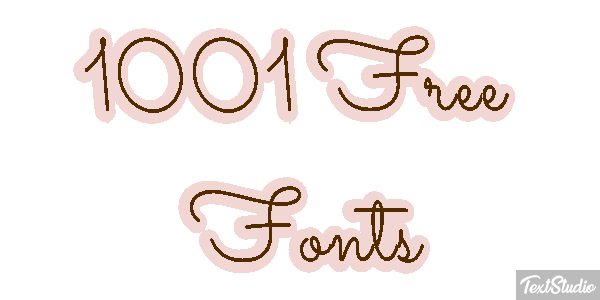 1001 Free Fonts Text effect