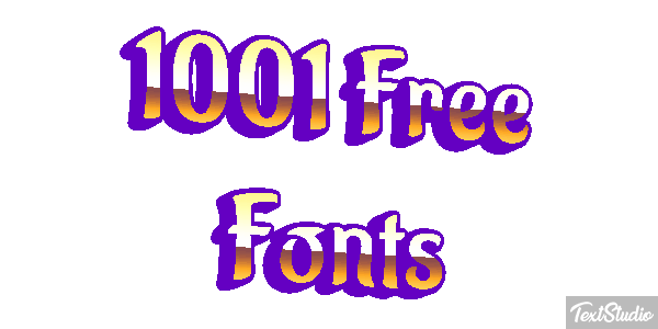 1001 Free Fonts Text effect