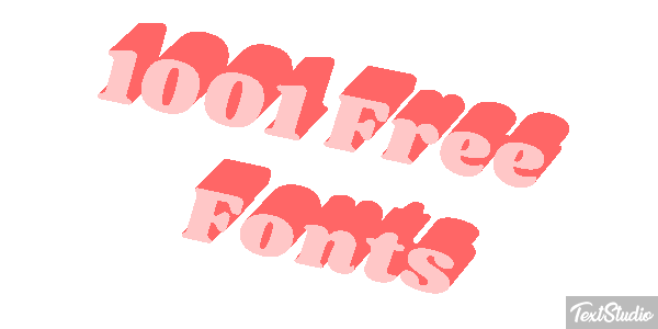 1001 Free Fonts Text effect