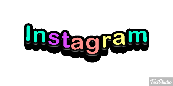 Instagram Текстовый эффект
