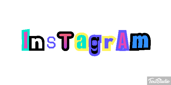 Instagram Текстовый эффект