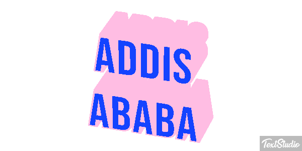 Addis Ababa Текстовый эффект