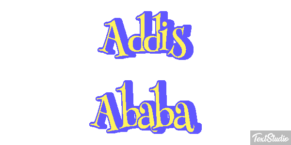 Addis Ababa Текстовый эффект