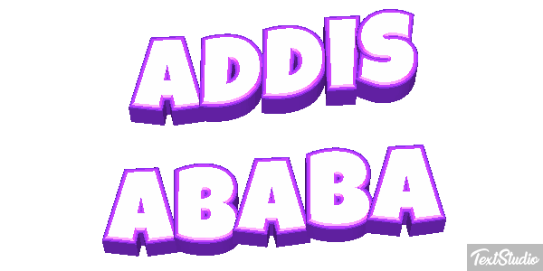 Addis Ababa Текстовый эффект