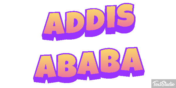 Addis Ababa Текстовый эффект