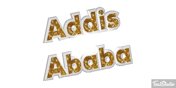 Addis Ababa Текстовый эффект
