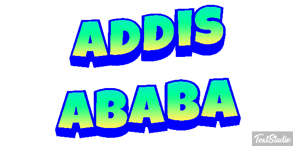 Addis Ababa Текстовый эффект