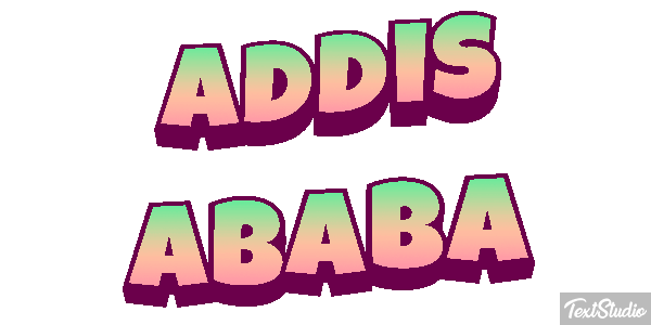 Addis Ababa Текстовый эффект