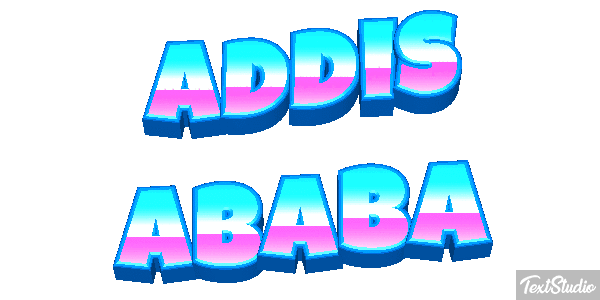 Addis Ababa Текстовый эффект