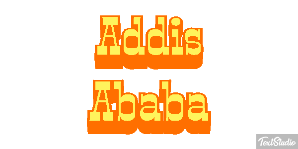 Addis Ababa Текстовый эффект