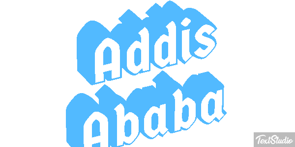 Addis Ababa Текстовый эффект