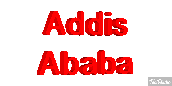 Addis Ababa Текстовый эффект