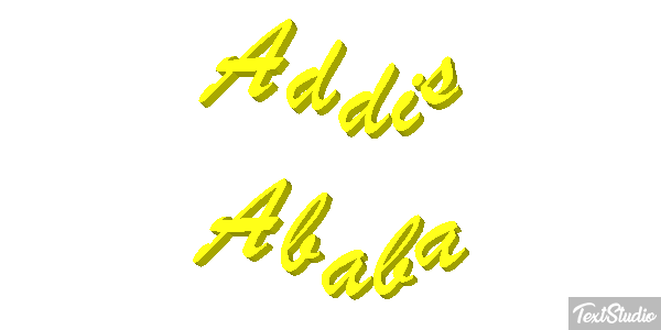 Addis Ababa Текстовый эффект