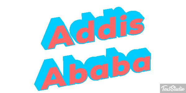 Addis Ababa Текстовый эффект