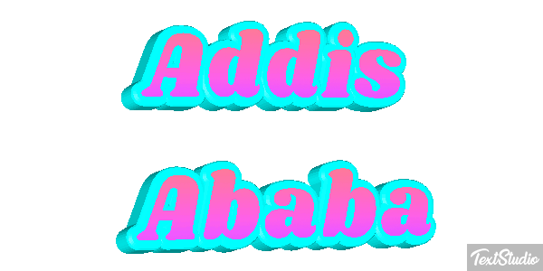 Addis Ababa Текстовый эффект