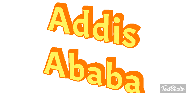 Addis Ababa Текстовый эффект