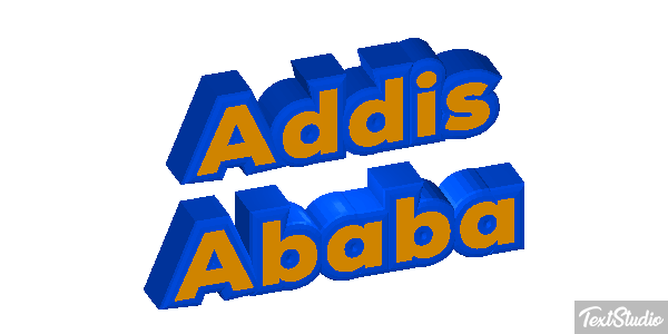 Addis Ababa Текстовый эффект