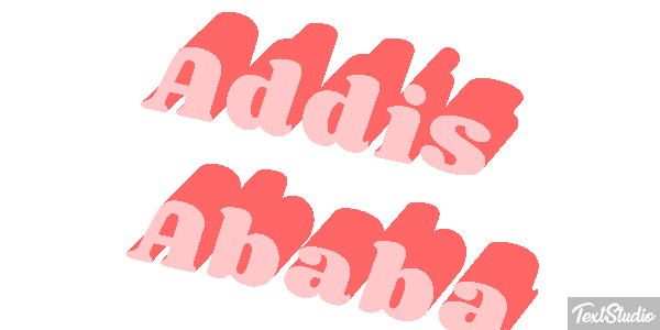 Addis Ababa Текстовый эффект