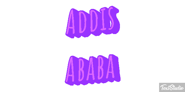 Addis Ababa Текстовый эффект