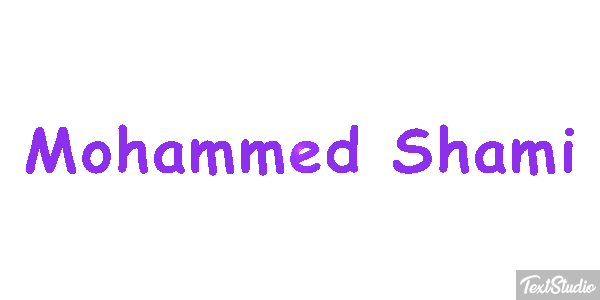 Mohammed Shami Efeito do texto