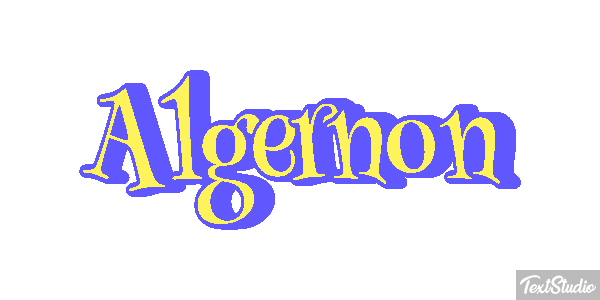 Algernon Effet de texte