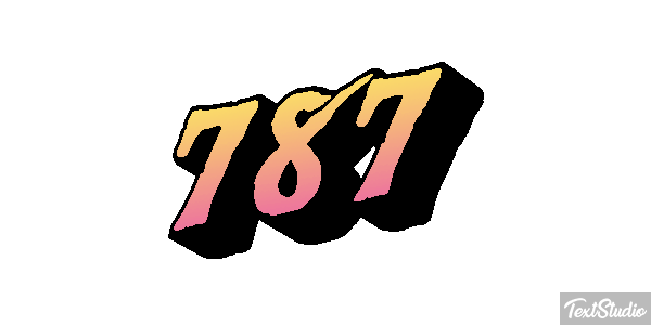 787 Metin efekti