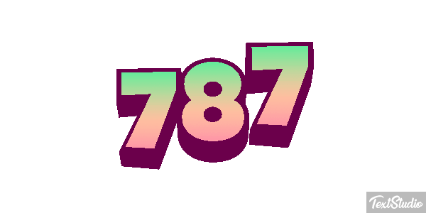 787 Metin efekti