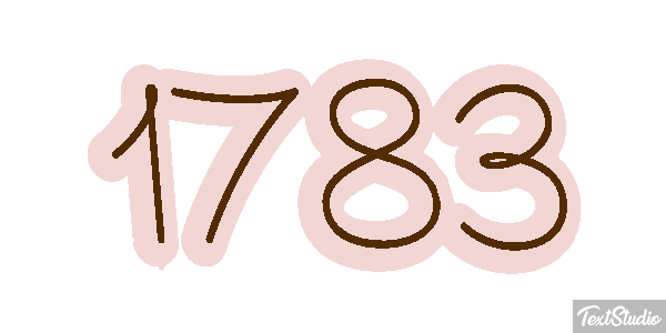 1783 Text effect