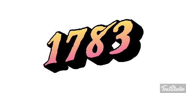 1783 Text effect