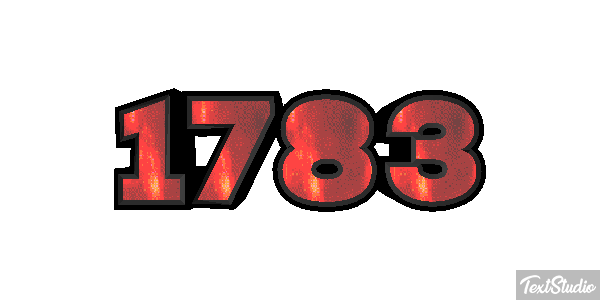 1783 Text effect