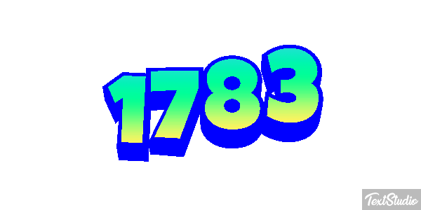 1783 Text effect