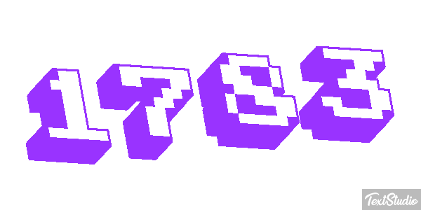 1783 Text effect