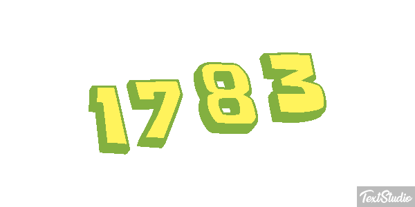 1783 Text effect