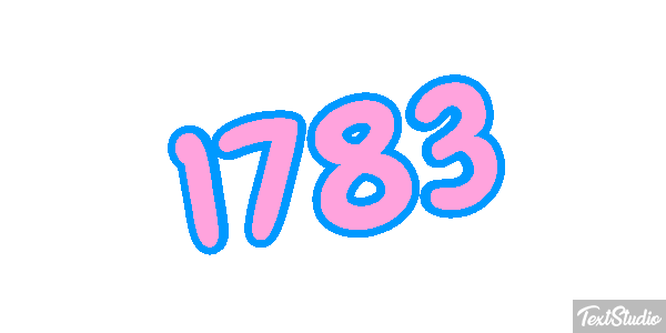 1783 Text effect