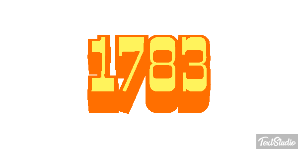 1783 Text effect