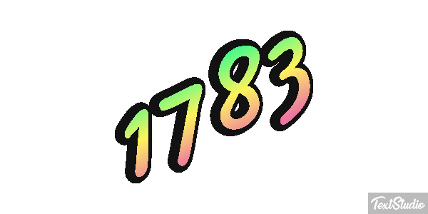 1783 Text effect