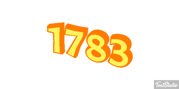1783 Text effect