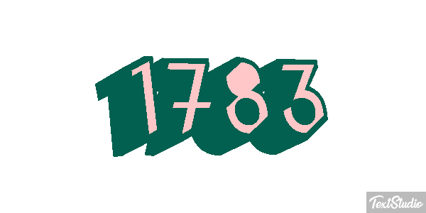 1783 Text effect