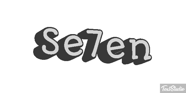 Se7en Effetto testo