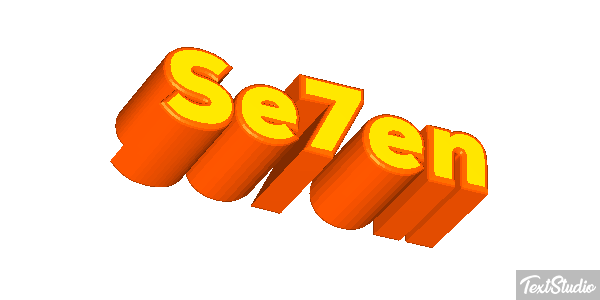 Se7en Effetto testo