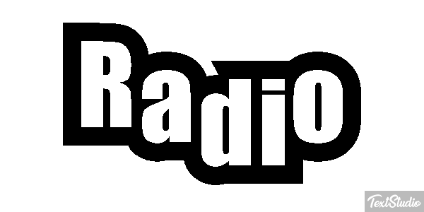 Rádio Efeito do texto