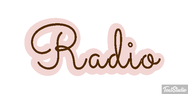 Rádio Efeito do texto