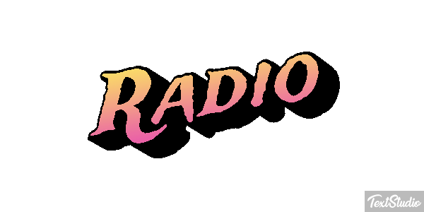 Rádio Efeito do texto
