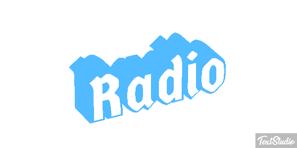 Rádio Efeito do texto