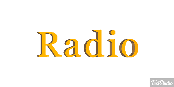 Rádio Efeito do texto