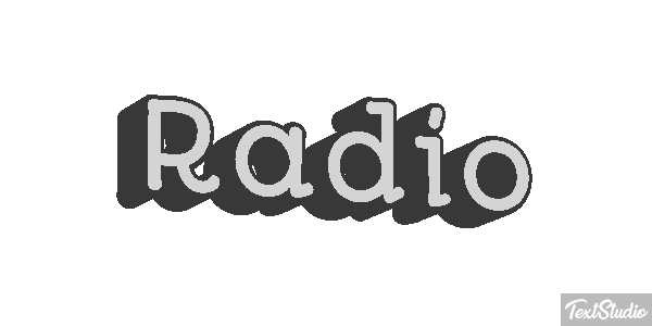 Rádio Efeito do texto