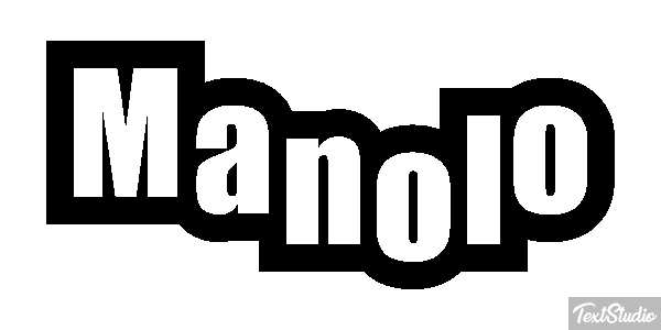 Manolo Efecto de texto